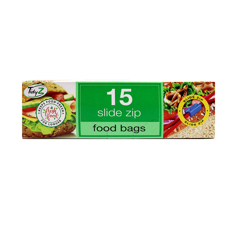 TidyZ 15 Slide Zip Food Bags
