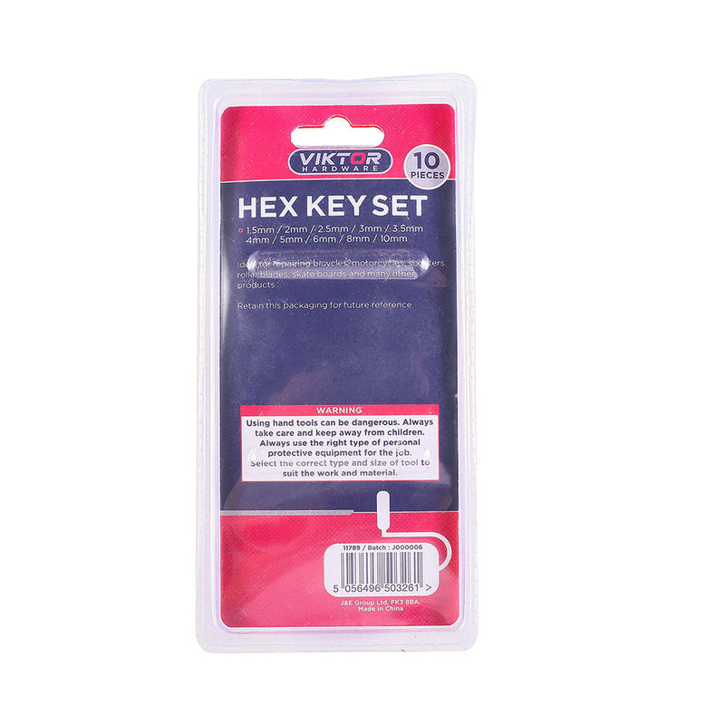 Hex Key Set 10PC