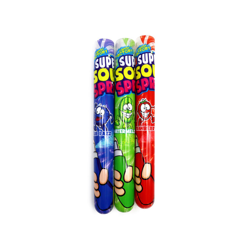 Crazy Candy Factory Super Sour Spray 90ML x 3PK Assorted