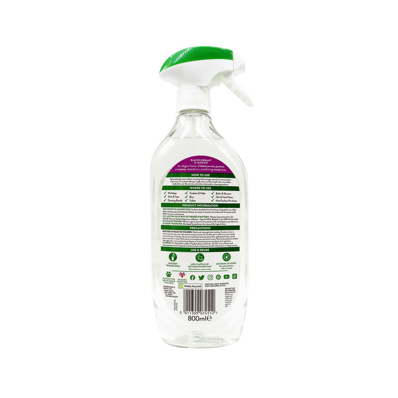Zoflora Multi Purpose Disinfectant Cleaner Blackcurrant & Jasmine 800ML