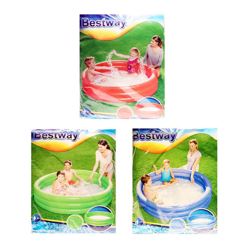 3 Ring Paddling Pool With Repair Patch
