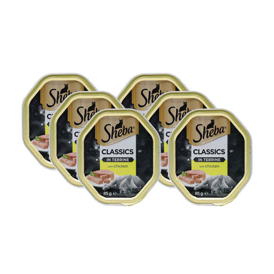 Sheba Classics Cat Food Tray in Terrine with Chicken 85g