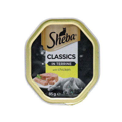 Sheba Classics Cat Food Tray in Terrine with Chicken 85g