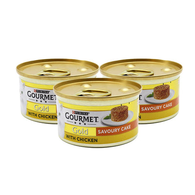 Gourmet Gold Cat Food Savoury Cake With Chicken 85g