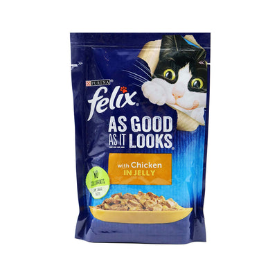 Felix As Good As It Looks Wet Cat Food Chicken In Jelly 100g