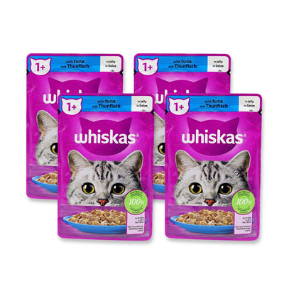 Whiskas 1+ Adult Wet Cat Food in Jelly with Tuna 85g