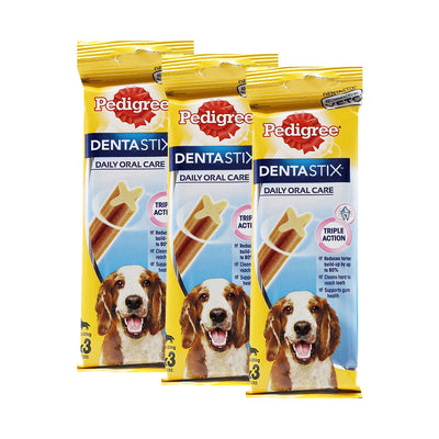 Pedigree Dentastix Adult Medium Dog Treats Dental Sticks 77g