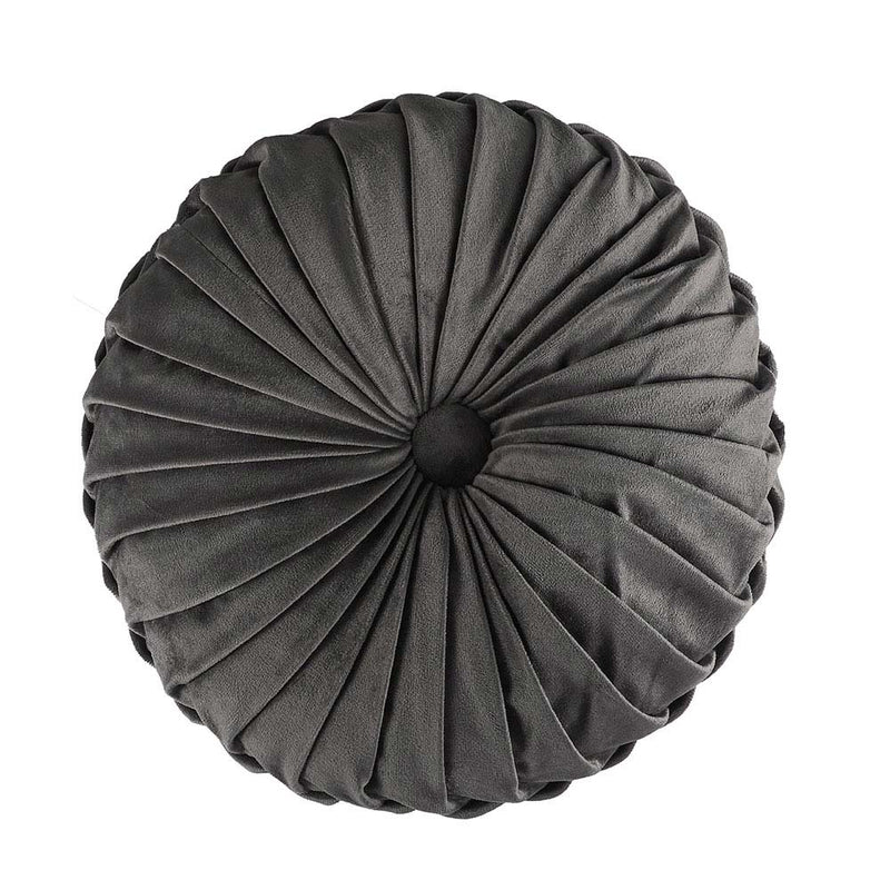 Round Cushion Silver & Charcoal