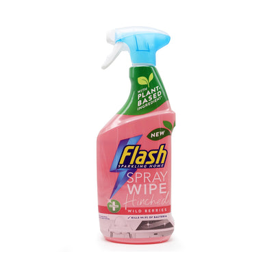Flash Spray Wipe Hinched Antibacterial Wild Berries 800ML