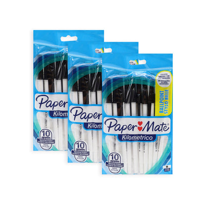 Papermate Ballpoint Pens Black 10PC