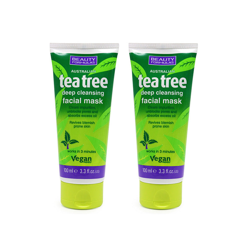 Beauty Formulas Australian Tea Tree Deep Cleansing Facial Mask 100ML
