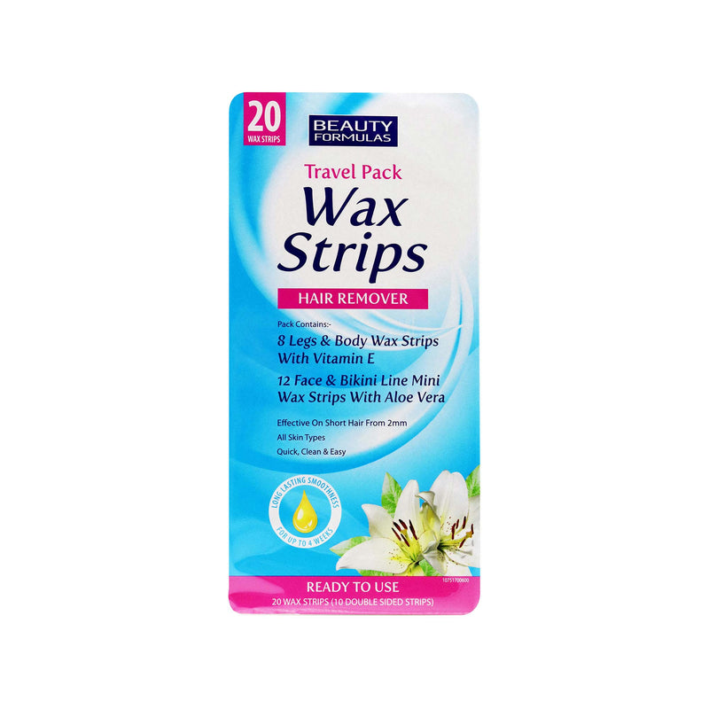 Beauty Formulas Wax Strips Hair Remover 20S