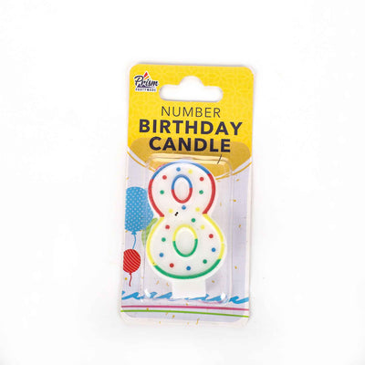 Number Birthday Candles 0-9 Kids