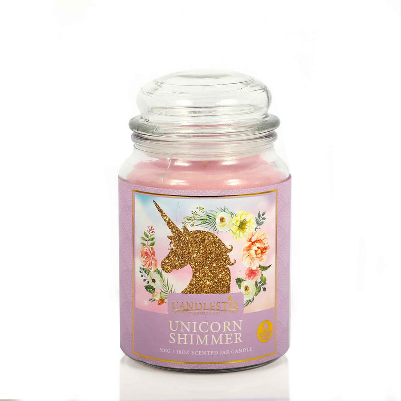 18Oz Scented Jar Candle Unicorn Shimmer
