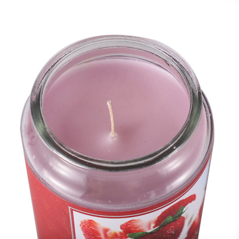 18Oz Scented Jar Candle Strawberries & Cream
