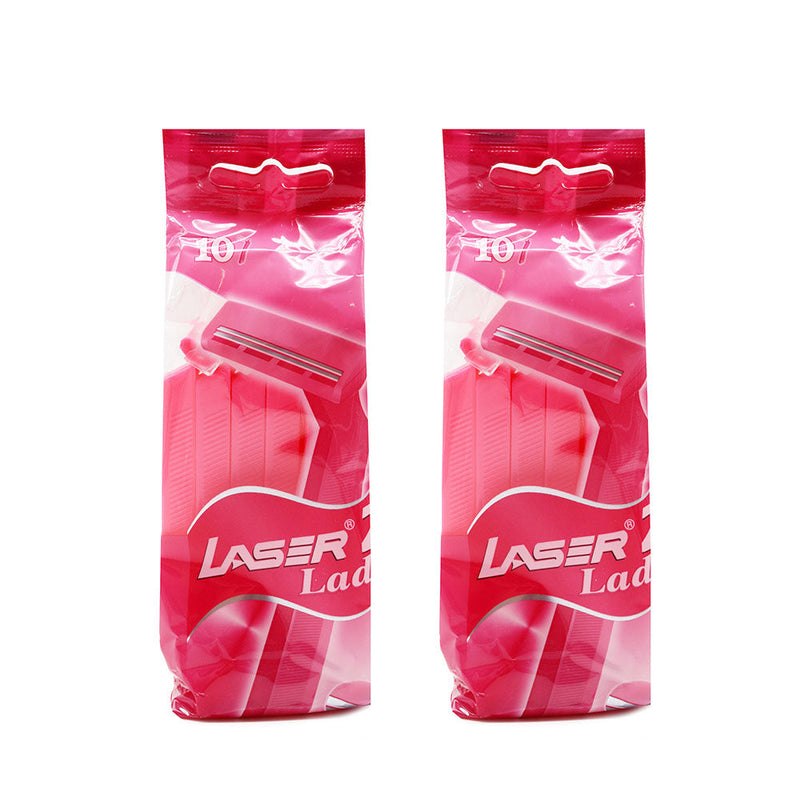 Laser 2 Lady Twin Blade Razors 10Pack