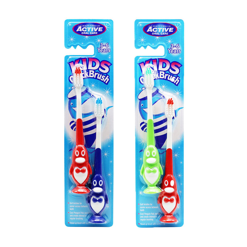 Active Oral Care Kids Penguin Toothbrush 3-6 Years Assorted