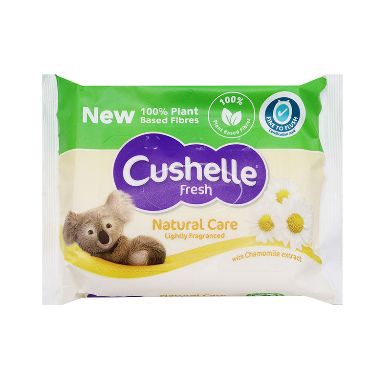 Cushelle Fresh Natural Care Moist Toilet Paper Wipes