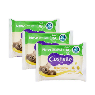 Cushelle Fresh Natural Care Moist Toilet Paper Wipes