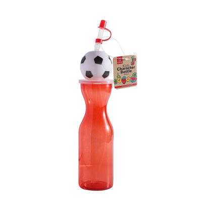 Kids Character Bottle With Straw