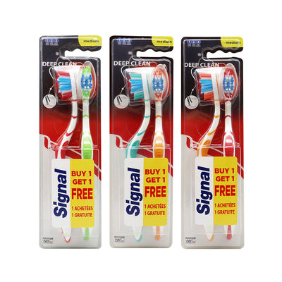 Signal Deep Clean Toothbrush Medium 2 Pack