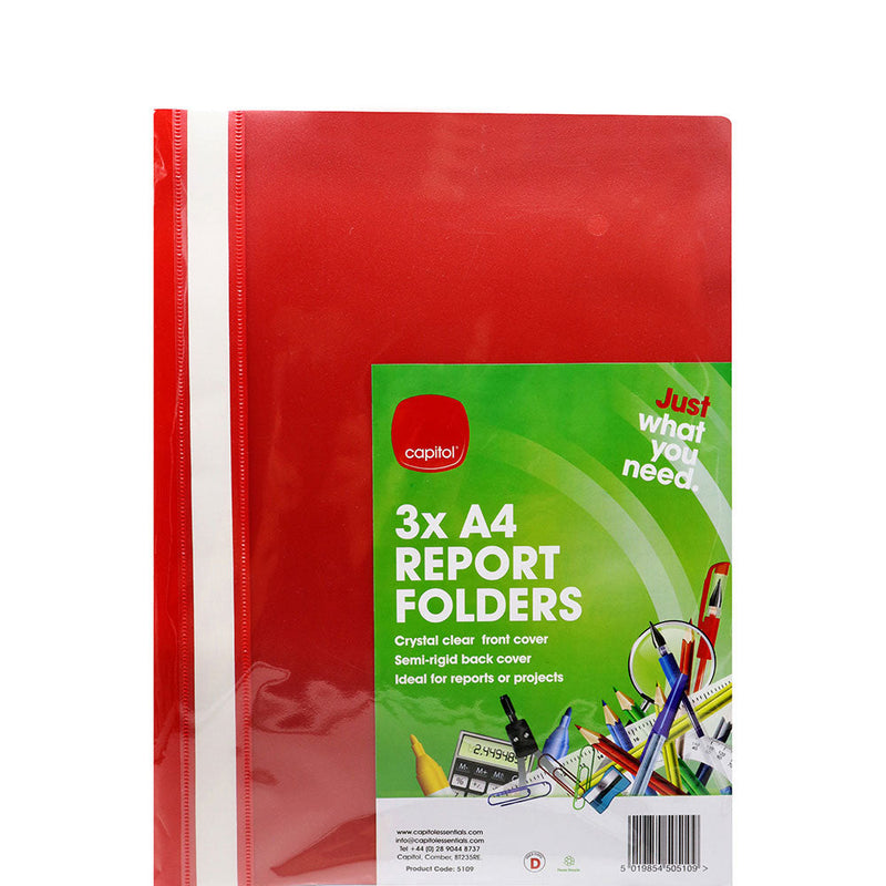 A4 Report Folders 3 Pack