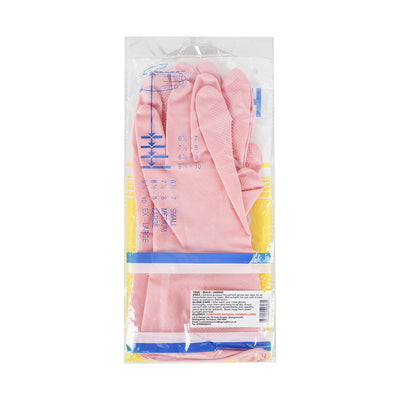 Pink Household Rubber Gloves 2pk
