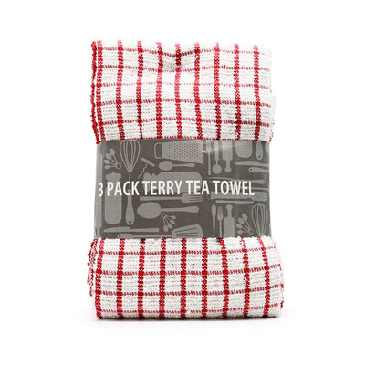 Kitchen Terry Tea Towel 3Pack