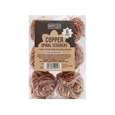 Copper Spiral Scourer 6Pack