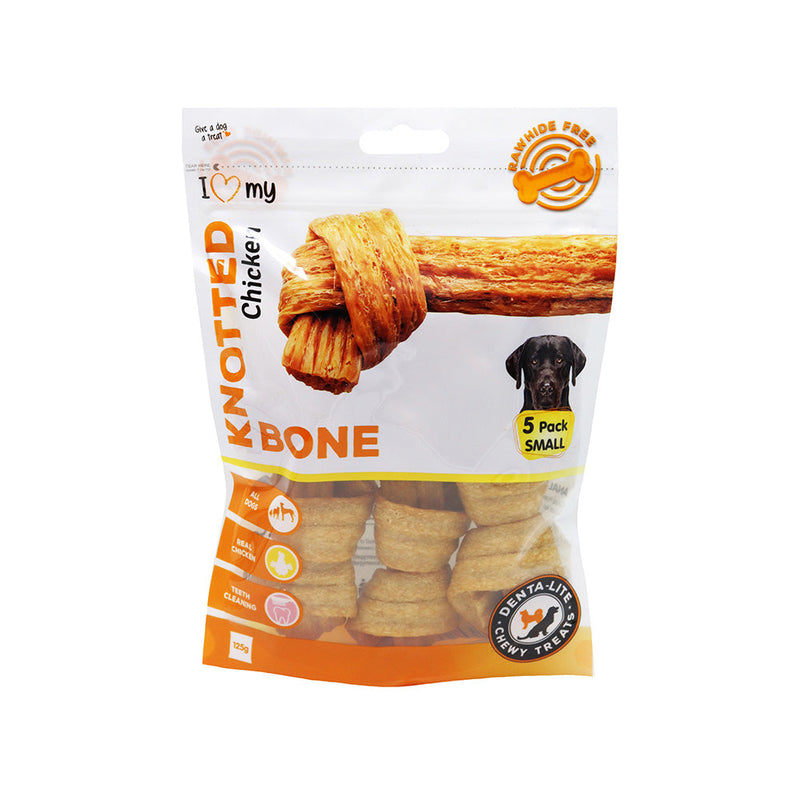 Knotted Chewing Bones Chicken Flavour 120g