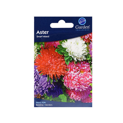 Aster Dwarf Mixed Flower Seeds