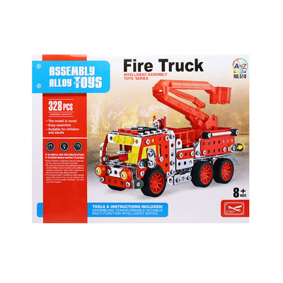 Metal Mechanic Fire Engine Truck Play Set
