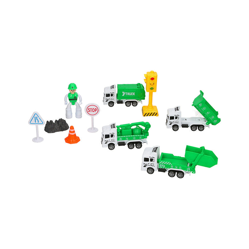 City Vehicle Play Set Recycling Truck