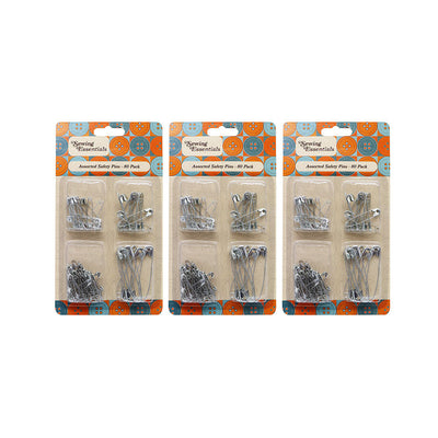 Assorted Safety Pins 80Pack
