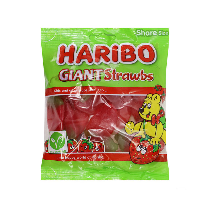 Haribo Giant Strawbs Fruit Gums 175g