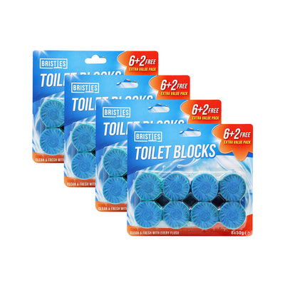 Toilet Blue Blocks 8Pack