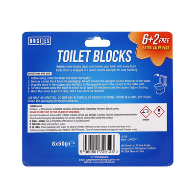Toilet Blue Blocks 8Pack
