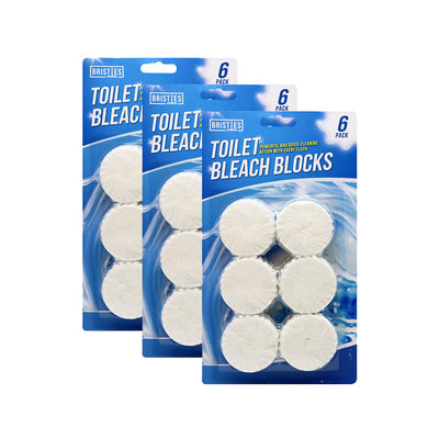 Toilet Block Bleach Blocks 6Pack