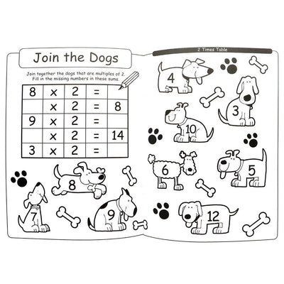 Times Tables Colouring & Activity Book
