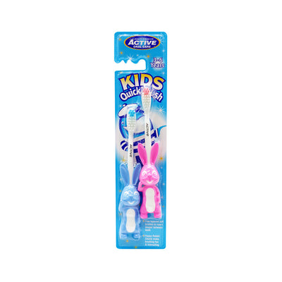 Active Oral Care Kids Rabbit Quick Toothbrush 3-6 Years 2Pack