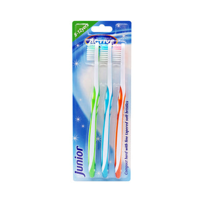 Active Oral Care Junior Toothbrush 8-12 Years 3Pack