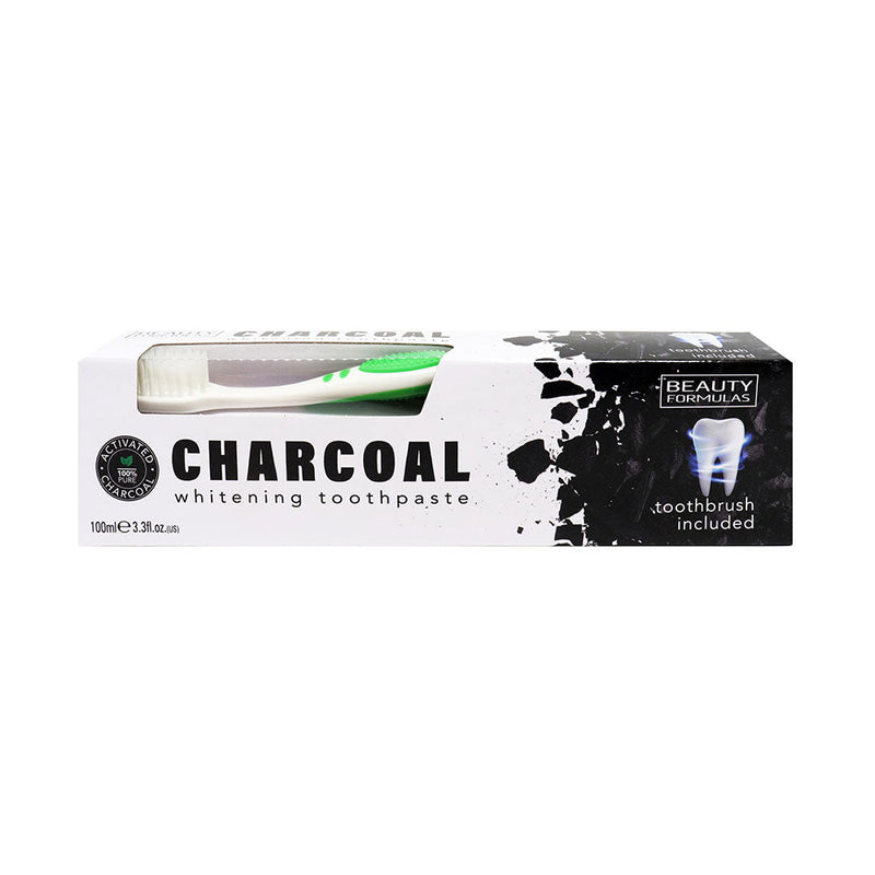 Charcoal Whitening Toothpaste 100ML + Brush Promo Pack