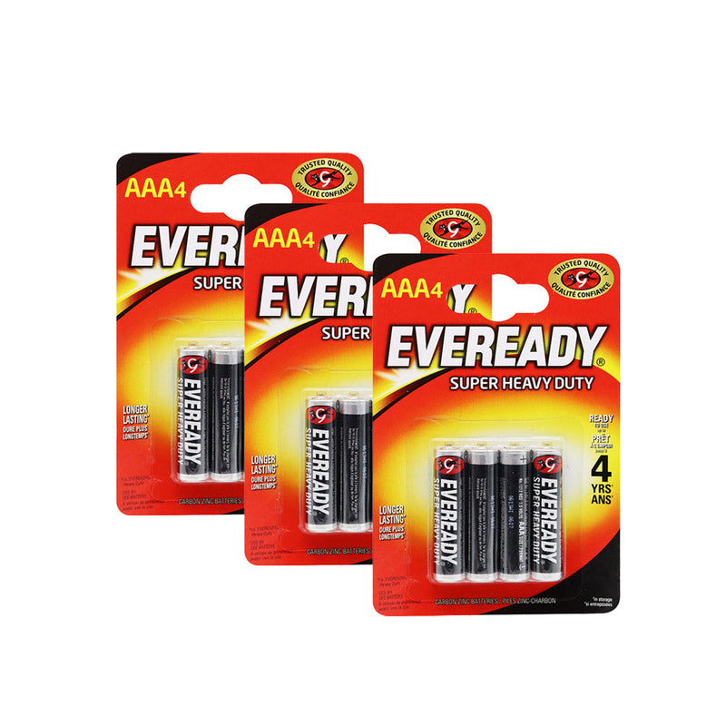 Eveready Super Heavy Duty AAA Batteries