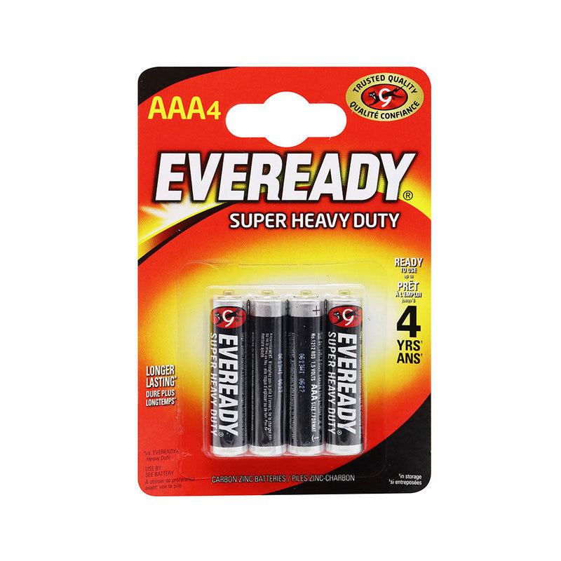 Eveready Super Heavy Duty AAA Batteries