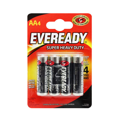 Eveready Super Heavy Duty AA Batteries