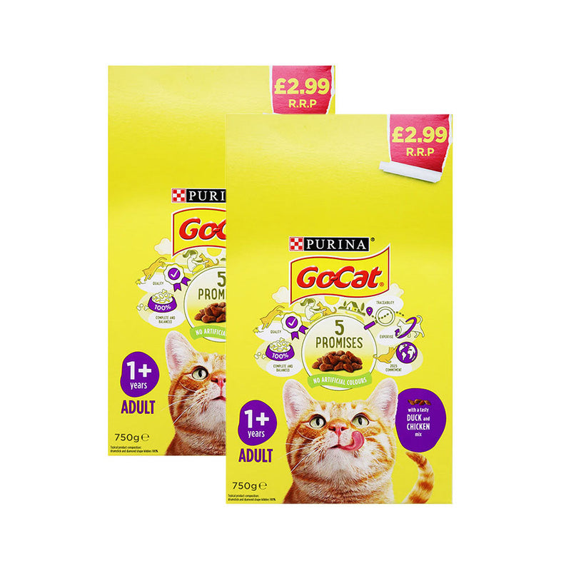 Go-Cat Chicken & Duck Mix Dry Cat Food 750g