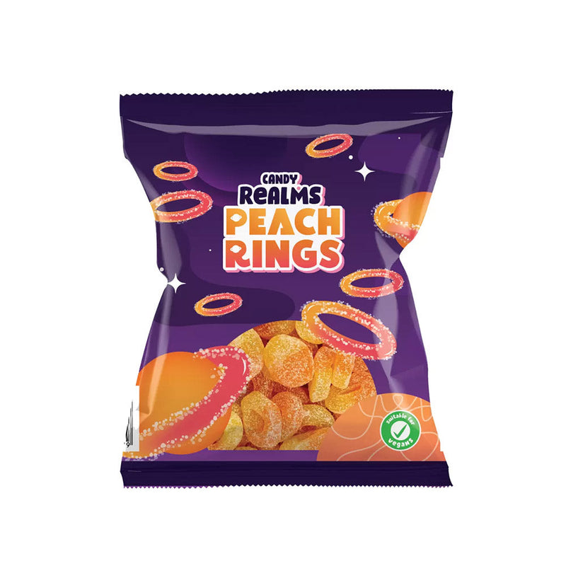 Candy Realms Peach Rings Bag 190g