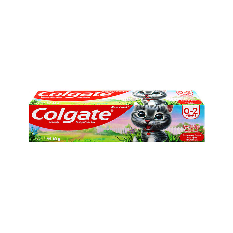 Colgate Kids Strawberry Toothpaste Cats 50ML 0-2 Years