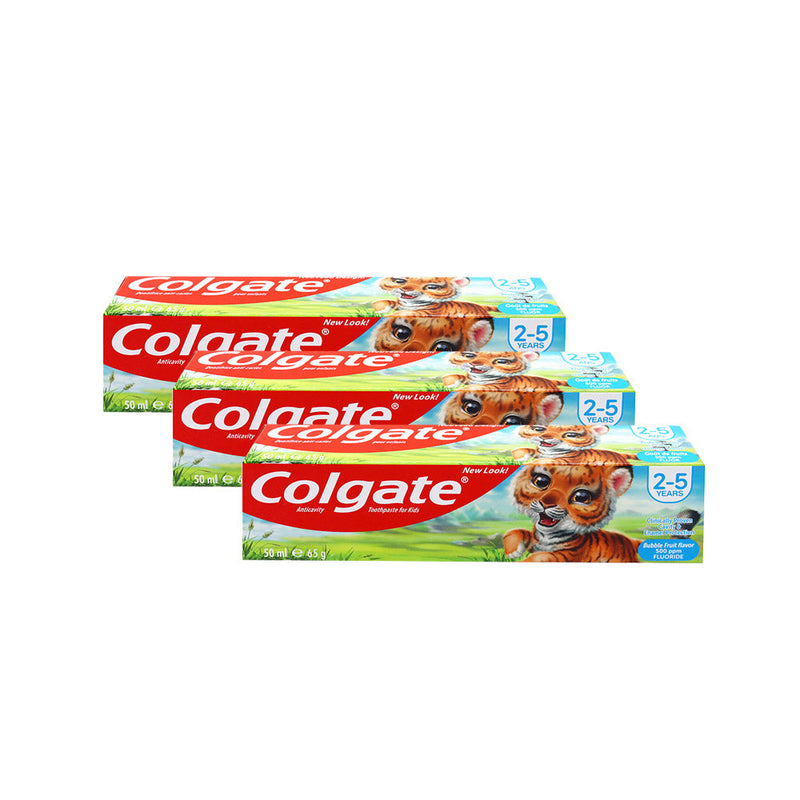 Colgate Kids Bubble Fruit Toothpaste Tiger 50ML 2-5 Years