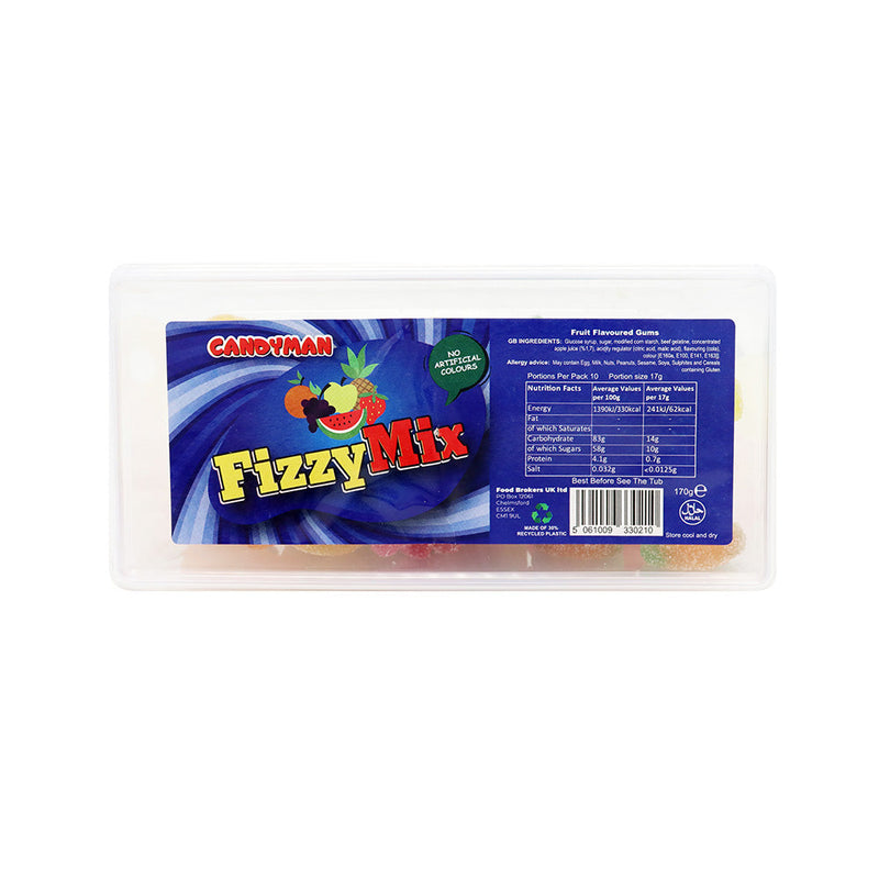 Candyman Fizzy Mix Tub 170g